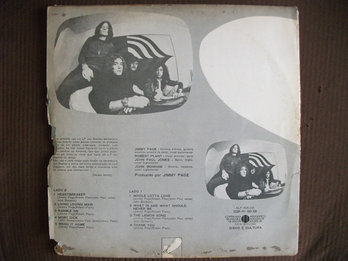Lp Led Zeppelin Ii Mono 1970 Original Nacional Capa Laminada (Usado)