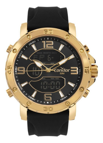 Relógio Condor Masculino Digital Dourado - Cobjk611ab/5p