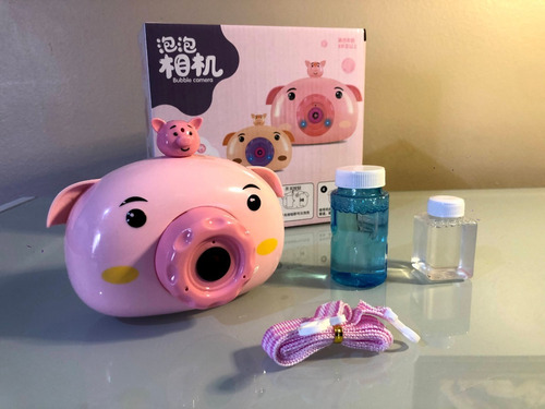 Camara De Burbujas Dispara Burbuja Niña Juguete Peppa Pig