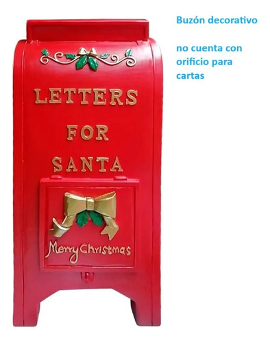 Buzon Importado 35cm Navidad Santa Letters North
