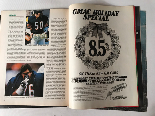 Revista Sports Illustrated Dic 1985 Marcus Allen L A Raiders (Usado)