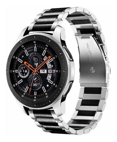 Malla Para Gear S3 Frontier 46mm Negro Plata -82cvvy1t