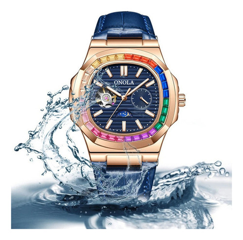 Reloj Mecánico Onola Moon Phase Skeleton