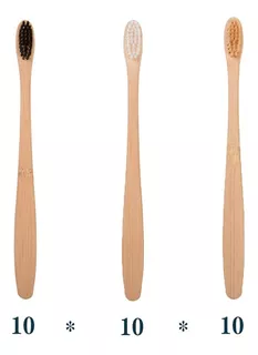 Cepillos De Dientes De Bambú Para Adultos, 30 Piezas