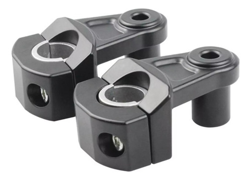 Elevador De Manubrio Universal Para Motocicleta 22/28mm Negro