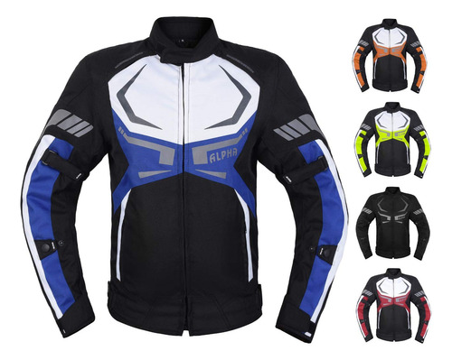 Chamarra De Motociclista Para Hombre, Con Protecciones Ce, P