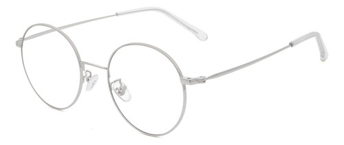 Entixo Amazón Descanso Lentes Filtrar Luz Azul Computadora Color Plata Redonda Metalic