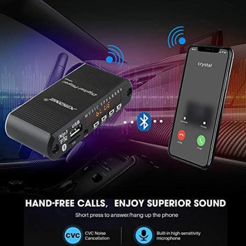Receptor De Audio Bluetooth Radio Fm, Reproductor Digital Mp