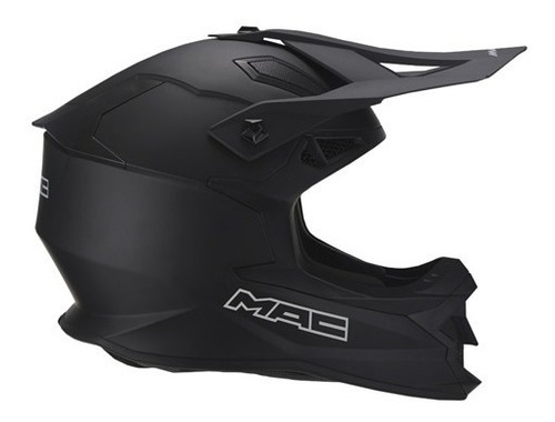 Imagen 2 de 3 de Casco Enduro Mac Virtus Sharp Negro En Rolling Motors