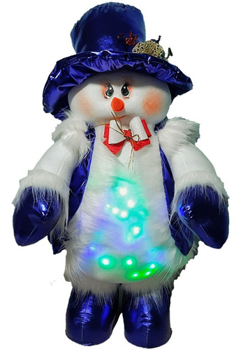 Hermoso Muñeco Navideño De Nieve 68*32cm Decoración Navidad