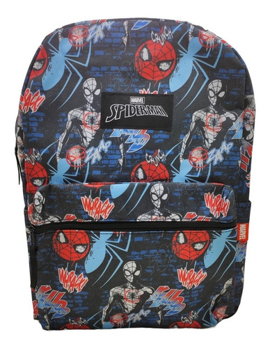 Mochila De Espalda Spiderman Con Lic. Original 17'' 31240