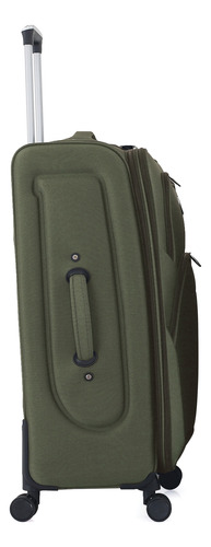 Set De 3 Maletas Ocsport, Semirigida De Tela Resistente Verde Oscuro Set De 3 Maletas Marca Ocsport Semi Rigidas De Tela Resistente Oct24006