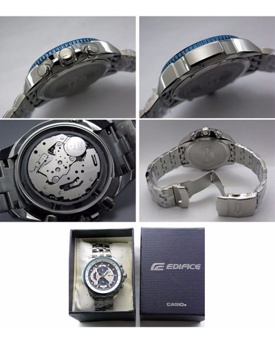 Reloj Casio Edifice Ef 558d Azul Red-bull 100% Original