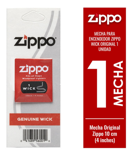 Mecha Para Encendedor Zippo Wick Original 1 Unidad