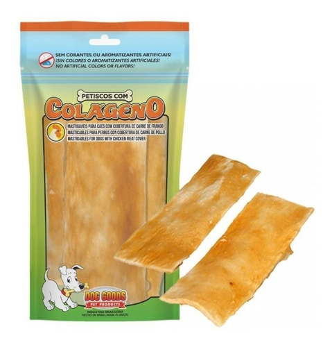 2 x 6 chips para perros con recubrimiento de colágeno y carne noble, 3 unidades