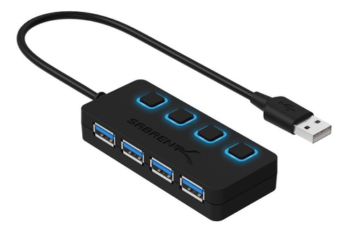 Hub Sabrent Hb-um43 Usb 3.0 Con 4 Puertos