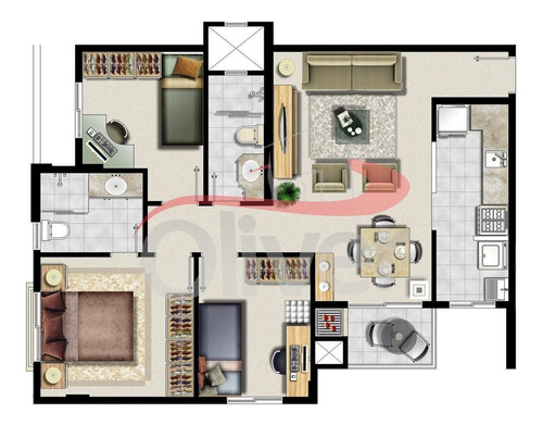 Imagem 10 de 20 de Residencial Morada Nobre, Apartamento 2 Dormitórios, Vaga De Garagem, Silveira Da Motta, São Jose Dos Pinhais, Parana - Ap00407 - 33152513