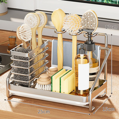 Soporte De Esponja Para Fregadero De Cocina, Escurridor