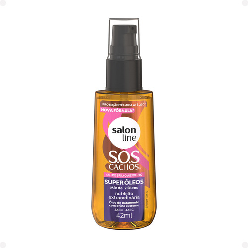 Óleo De Tratamento Super Óleos S.o.s Cachos 42ml Salon Line
