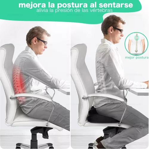 Cojín ergonómico para asiento de coche, alivia la presión, mejora