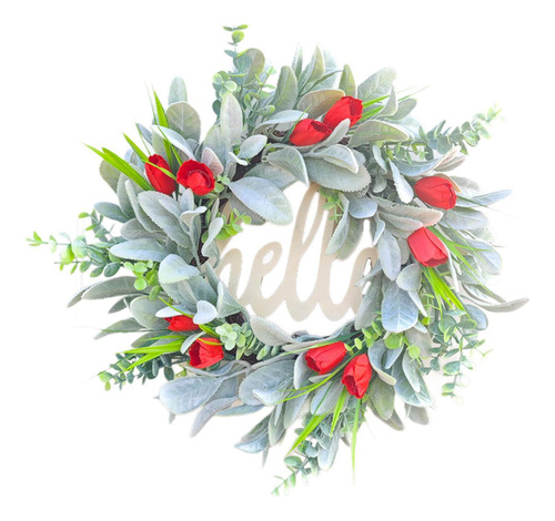 Hello Spring Wreath Flower Artificial Flower Ornament