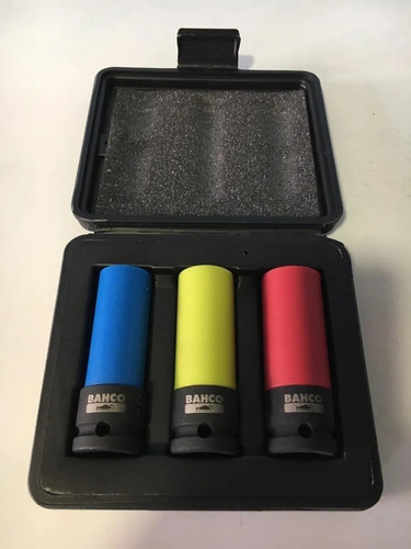 Imagen 3 de 9 de Bahco Set Tubo Alto Impacto X 3 Fino Serie Larga Bwss12p3 Pr