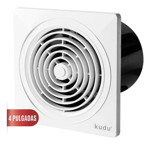 Extractor De Aire Baño Cocina Blanco 100mm Kudu
