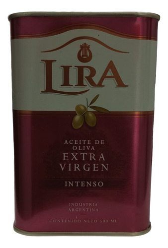 Aceite De Oliva Extra Virgen Fuerte Lira Lata 500 Ml X 6 Uni