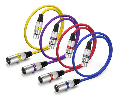 Paquetes De Cable De Audio Xlr De Color
