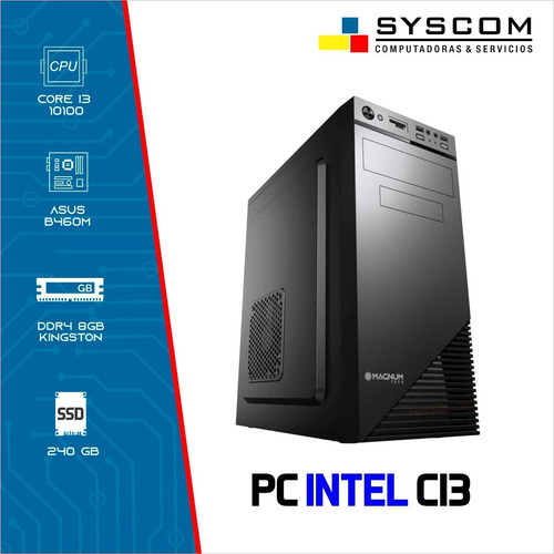 Imagen 1 de 1 de Pc Basica Intel Core I3 10105 - 8gb - Ssd 240gb