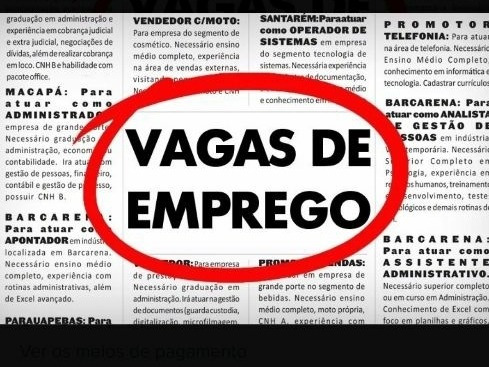 Imagem 1 de 1 de Vagas De Emprego Pela Internet