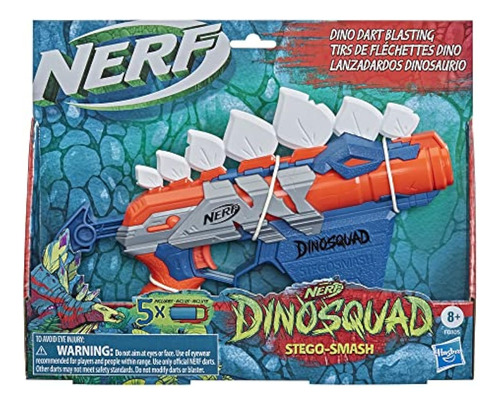 Lanzador De Dardos Nerf Dinosquad Stego-smash, 5 Nerf