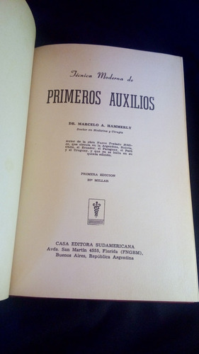 Técnica Moderna De Primeros Auxilios - Manual