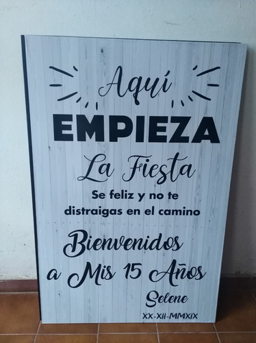 Imagen 6 de 9 de Carteles Boda , 15 Años, Publicitarios, Negocios De Madera