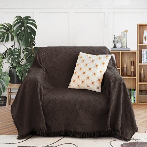 Funda De Sofá Meetsky Mediana Chocolate Moderno 180x230cm