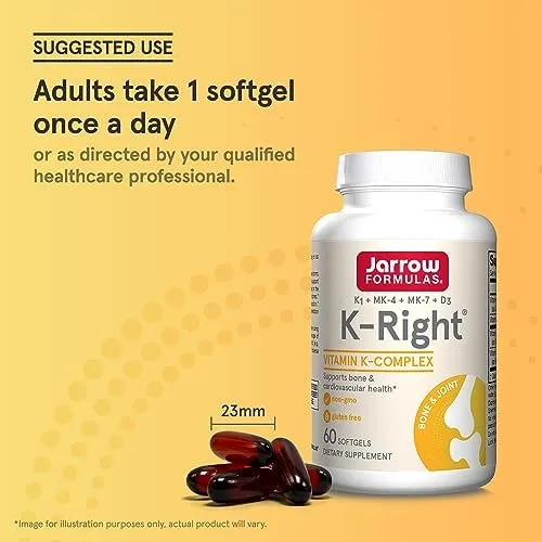Jarrow Formulas K-right - Complejo De Vitamina K (k1, Mk-4,