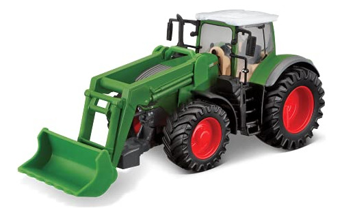 Tractor Con Cargador Frontal De Fricción, Escala 1/43