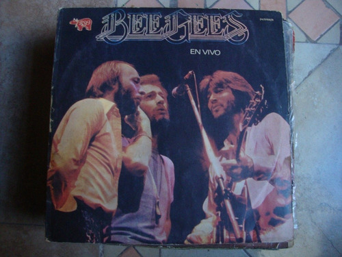 Vinilo Bee Gees En Vivo 2 Discos Bi1