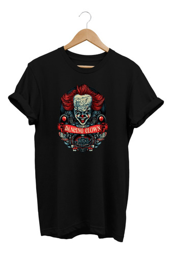 Playera Basica Unisex Manga Corta Payaso It Eso Terror