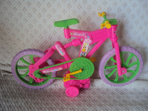 Bicicleta Para Muñeca Barbie Muy Linda
