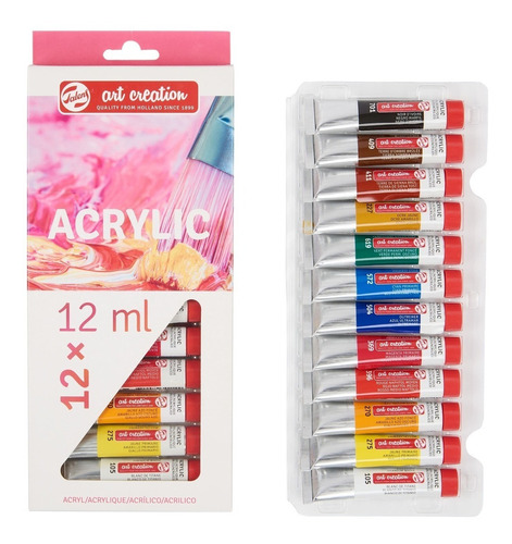 Acrilicos Set Art Creation Talens X12 De 12ml Origen Holanda