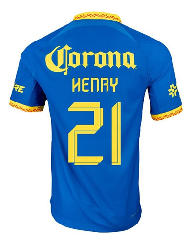 Playera Jersey Deportiva De América #21 Henry Visita 2024