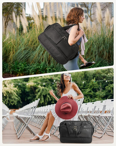 Bolso De Viaje Para Mujer De 40l Con Estuches Teletiendauy
