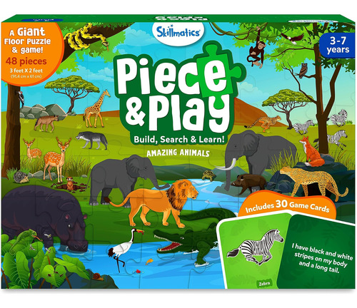 Juego Y Rompecabezas Skillmatics Floor - Piece & Play Animal