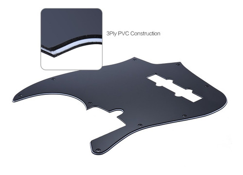 10 Agujeros Jb Pickguard Bass Recogida Guardia Arrayones