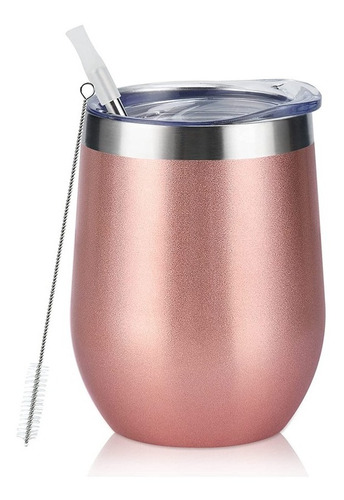 Vaso Térmico De Acero Inoxidable De 12 Oz P/vino Café Agua