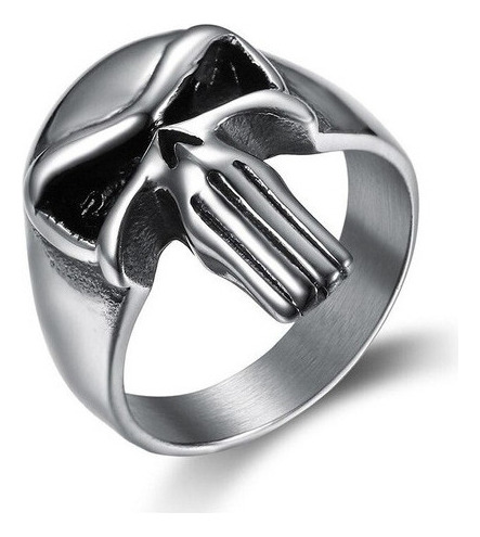 Anillos Punk Punisher Hombre Mujer Acero Inoxidable 316l Cal