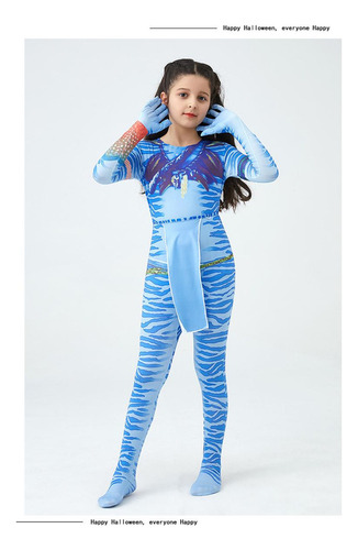 Hjb Disfraz De Cosplay Para Niños Avatar Cos, Traje Ajustado