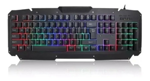Teclado Gamer Led Painel De Metal Altomex A-gk600 Cor de teclado Preto Idioma Português Brasil