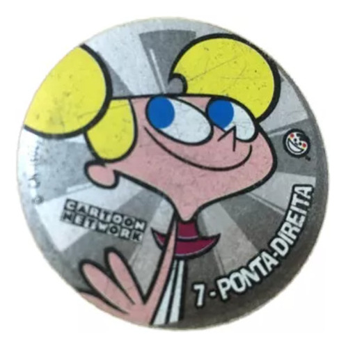 Tazo Toon- Na Copa- Ponta Direita- N. 07 Prata- Elma Chips (Usado)